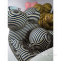 Modern Up5 Ball Lounge Cread Fabric Cushion Chair